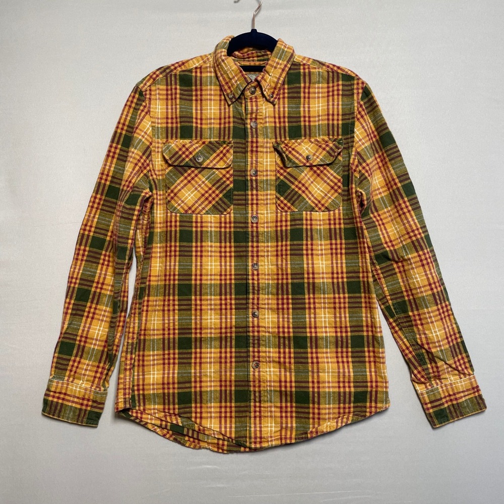 St Johns Bay Outdoor Plaid Flannel Shirt Women's Size S Button Up Cotton